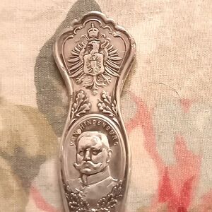 Von Hindenburg Duetschland  Sterling silver antique signed spoon.